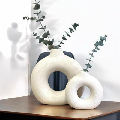 Minimalist Frosted Porcelain Vase – Unglazed Modern Decor Piece