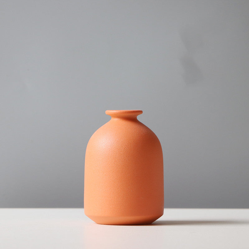Nordic-Style Mini Ceramic Vases – Assorted Shapes & Colors
