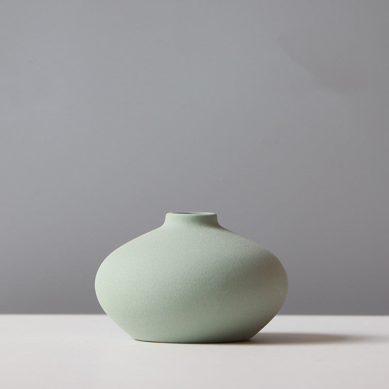 Nordic-Style Mini Ceramic Vases – Assorted Shapes & Colors