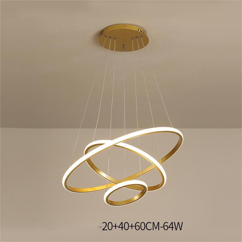 Modern Smart LED Iron Chandelier – Bluetooth & App-Controlled Ceiling Light