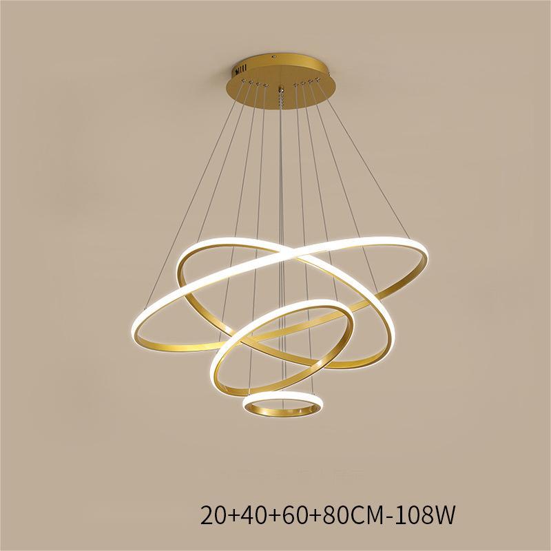 Modern Smart LED Iron Chandelier – Bluetooth & App-Controlled Ceiling Light