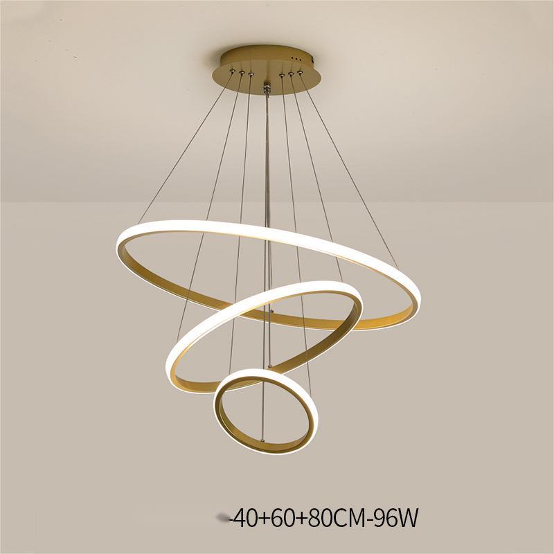 Modern Smart LED Iron Chandelier – Bluetooth & App-Controlled Ceiling Light