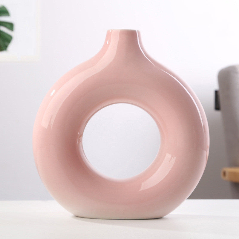 Minimalist Frosted Porcelain Vase – Unglazed Modern Decor Piece