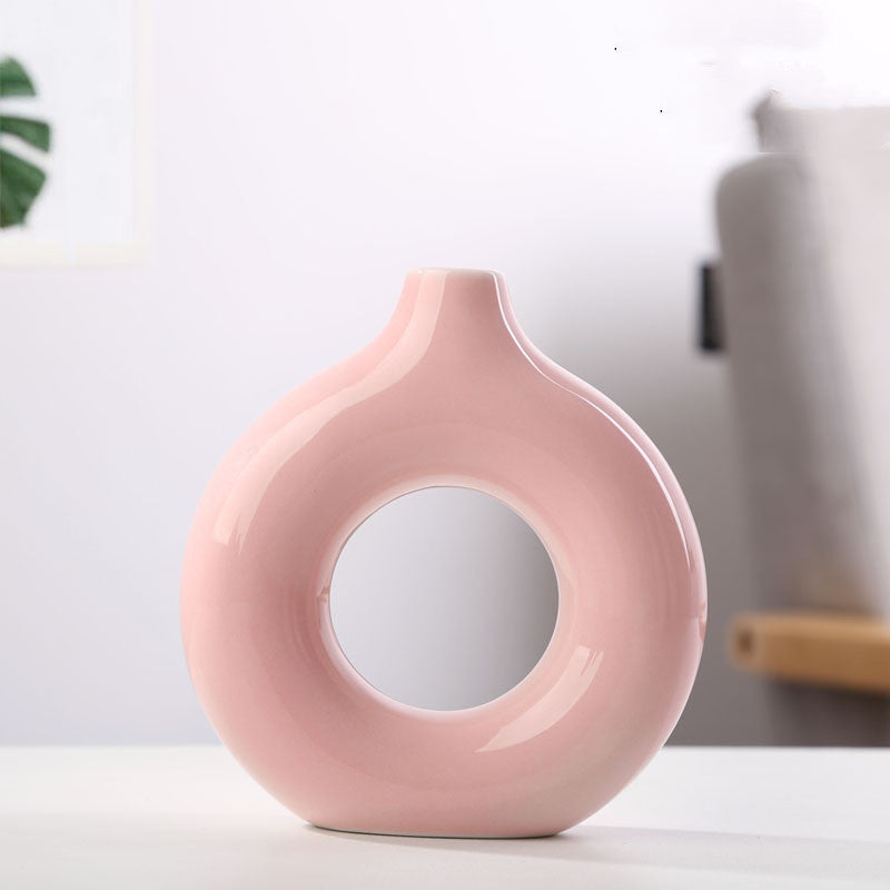 Minimalist Frosted Porcelain Vase – Unglazed Modern Decor Piece