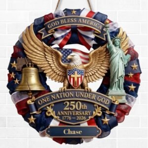 Personalized One Nation Under God 250th Anniversary Sign