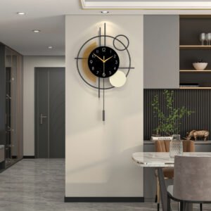 Modern Metal Wall Clock Creative Decorative Home Decor
