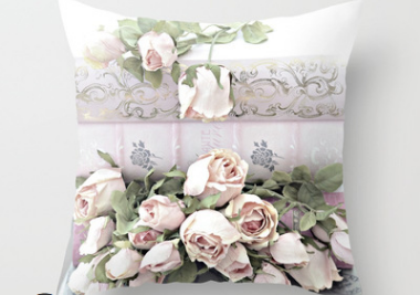Modern Floral Print Throw Pillow Cover - Image 3