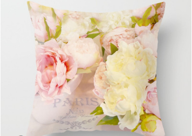Modern Floral Print Throw Pillow Cover - Image 4