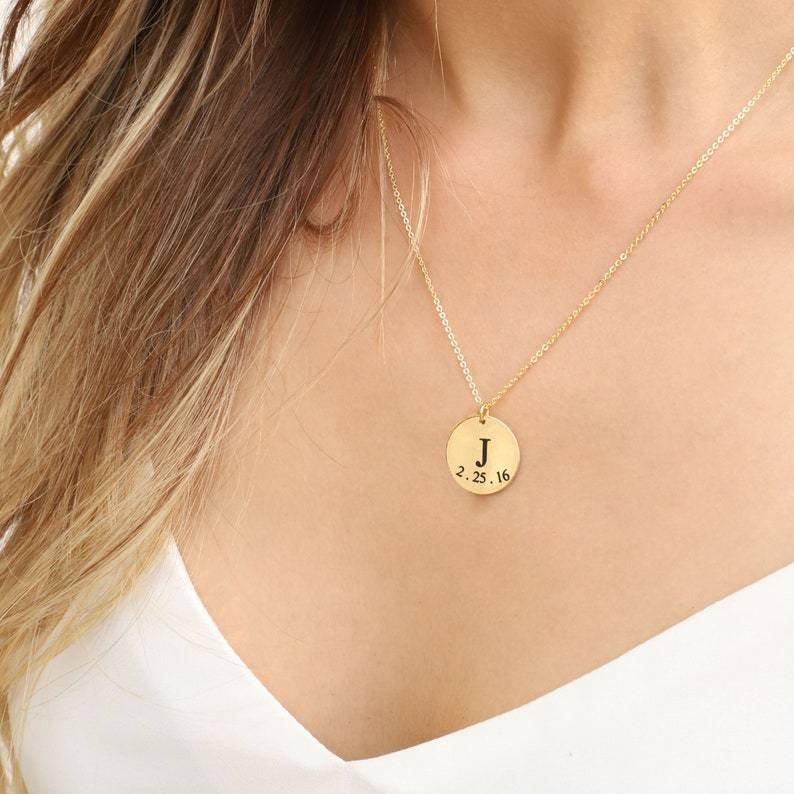 Personalised Name Disc Necklace - Image 2
