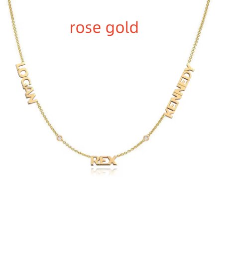 Custom Birthstone Name Necklace Personalized Arabic Birthstone Name Necklace - Image 3