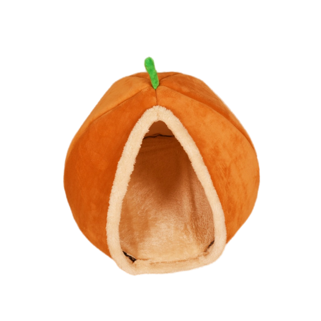 Cat House Dog Cat Bed Pumpkin Sleeping Cozy Snooze Furniture Semi Enclosed Pet Cat Nest Cat Bed Cave For Puppy Dog