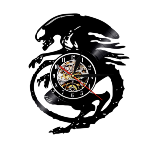 Retro Vinyl Record-Style Wall Clock