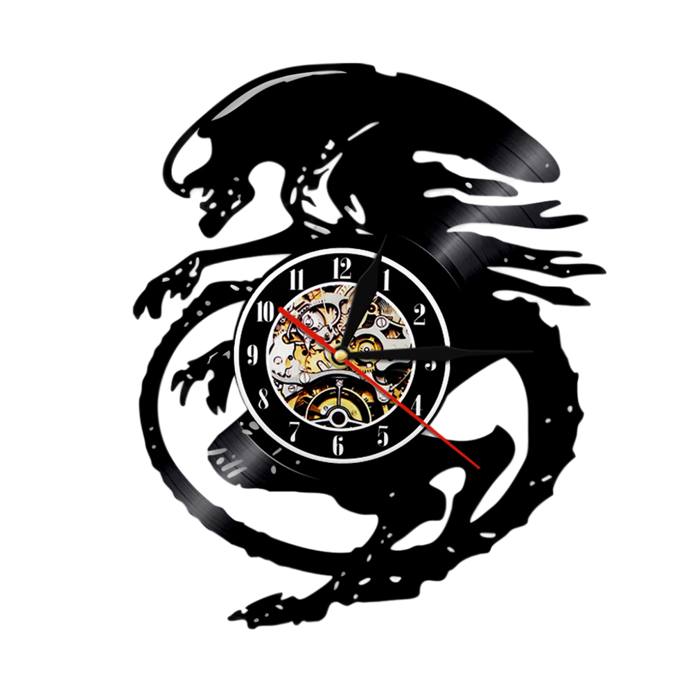 Retro Vinyl Record-Style Wall Clock