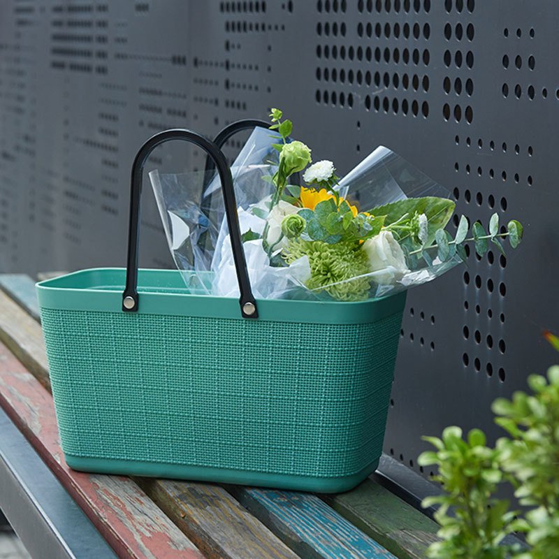 Plastic Storage Shopping Basket Picnic Basket - Image 3