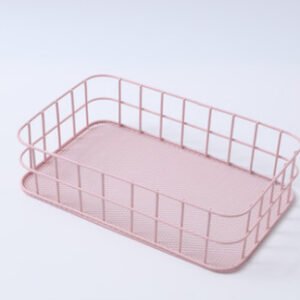 Creative Wrought Iron Ornaments Storage Basket Storage Basket Household Cleaning Debris Cosmetic Storage Basket