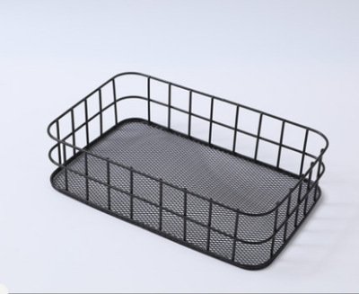 Creative Wrought Iron Ornaments Storage Basket Storage Basket Household Cleaning Debris Cosmetic Storage Basket - Image 2