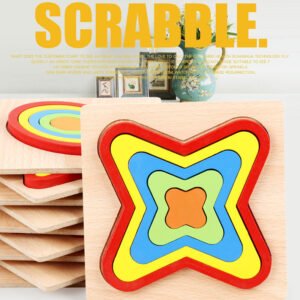 Wooden 3D Shape Sorting Puzzle for Toddlers
