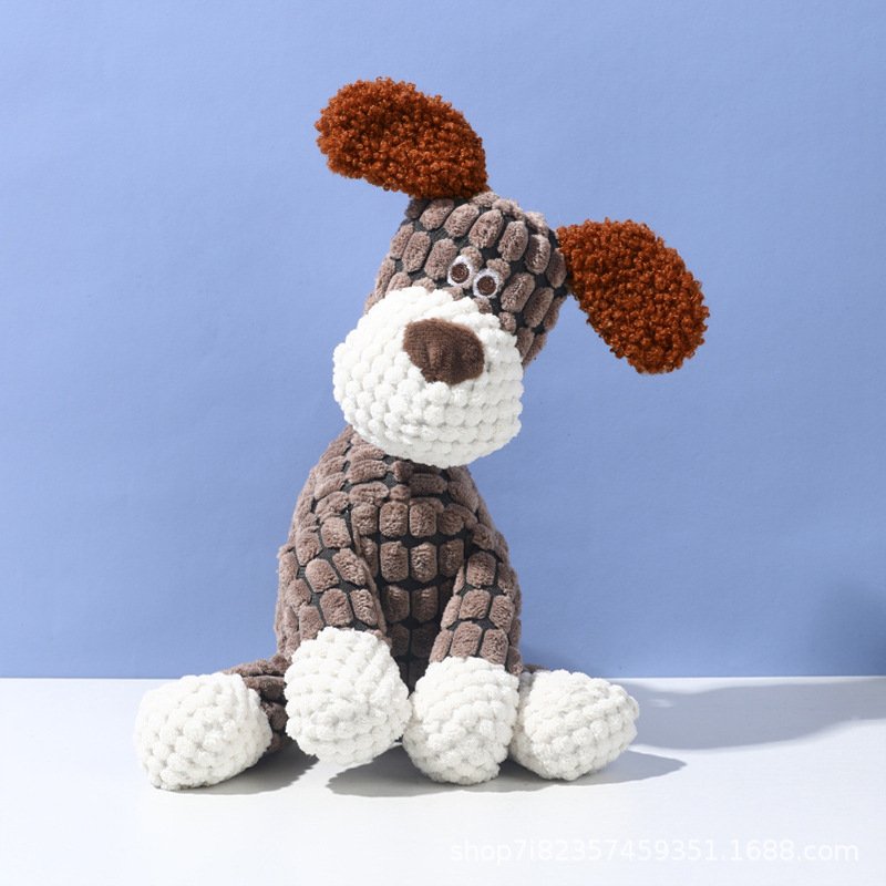 Funny Donkey Plush Dog Toy Squeaky Sound Interactive Chew Molar Pet Toy - Image 3