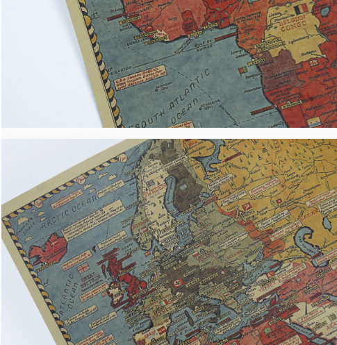 War Analysis Chart Retro Vintage Kraft Paper - Image 3