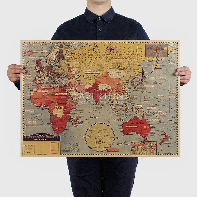 War Analysis Chart Retro Vintage Kraft Paper - Image 4