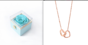 Custom Name Necklace Personalized Double Heart Forever Personalized Name Necklace With 2 Names For Women