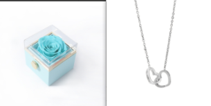 Custom Name Necklace Personalized Double Heart Forever Personalized Name Necklace With 2 Names For Women - Image 4