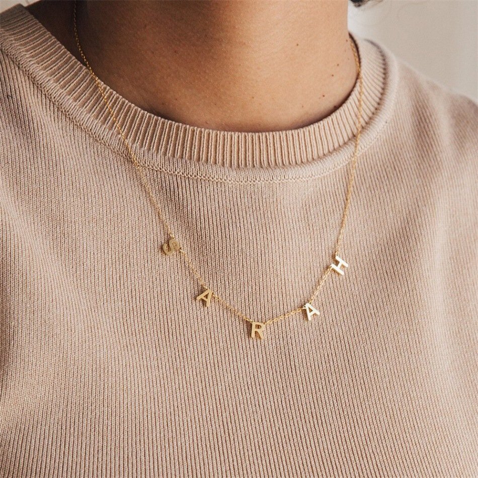 Personalized 26 Letter English Name Necklace - Image 3