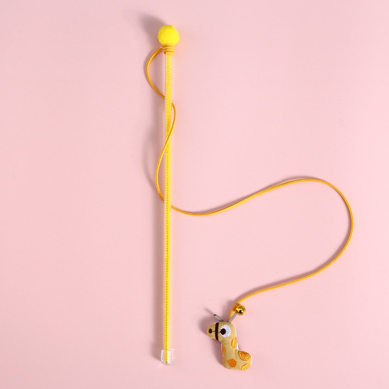 Cartoon Plush Bell Cat Teaser Interactive Sound Toy - Image 3