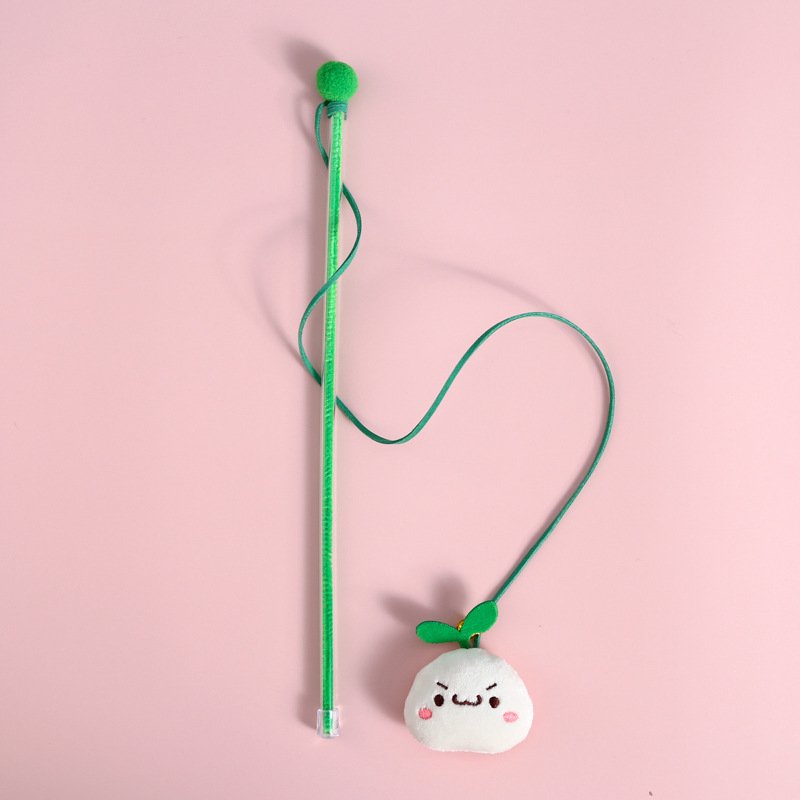 Cartoon Plush Bell Cat Teaser Interactive Sound Toy - Image 4
