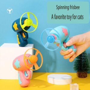 Spinning Frisbee Launcher Cat Toy