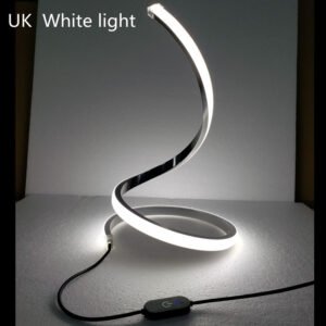 Three-Color Spiral LED Table Lamp