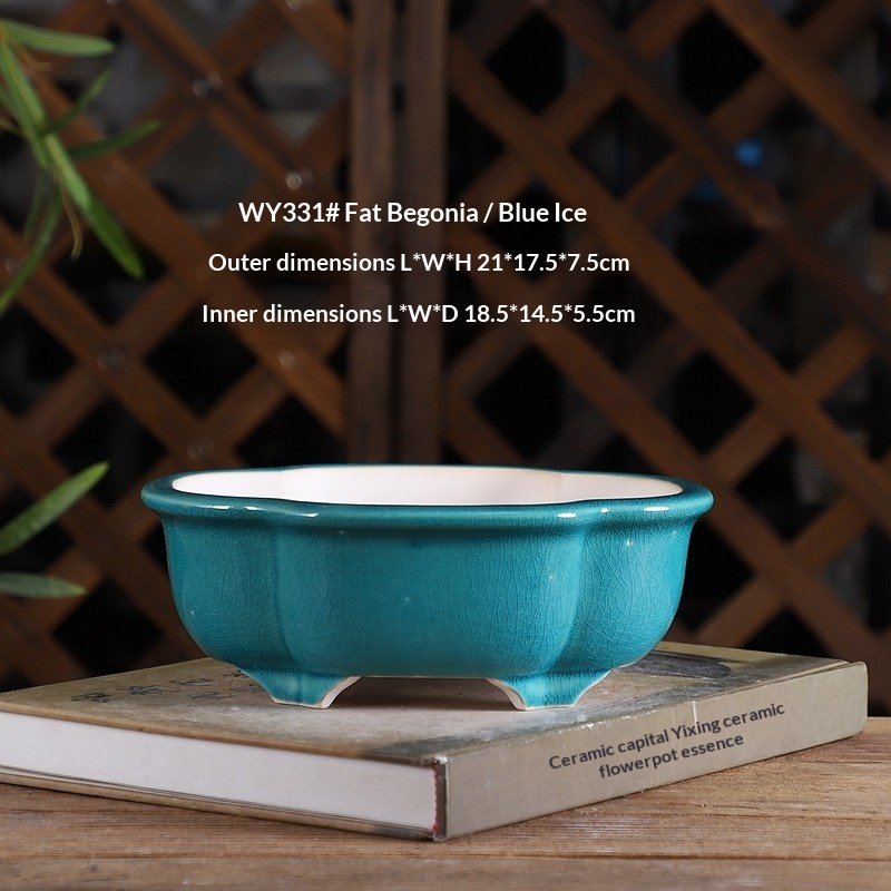 Breathable, Practical Chinese-style Planter For Green Plants Made From Ceramic White Clay - Image 3