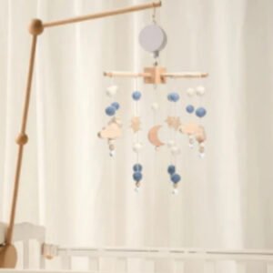 Animal Kingdom Wooden Crib Bed Bell Toy