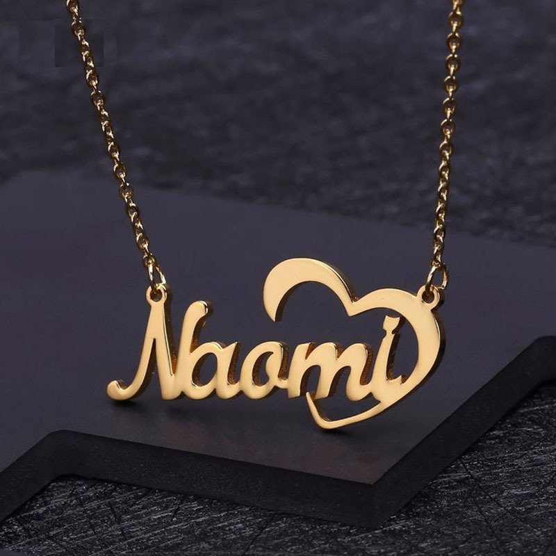 Personalized Name Rose Gold Clavicle Necklace