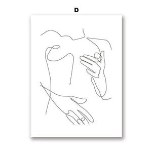 Chic Feminine Canvas Simple Wall Art Home Decor - Image 4