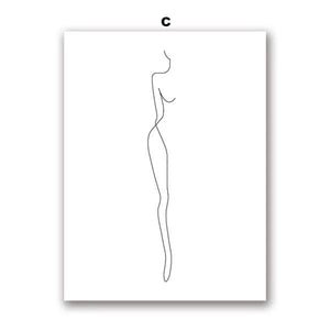 Chic Feminine Canvas Simple Wall Art Home Decor - Image 5