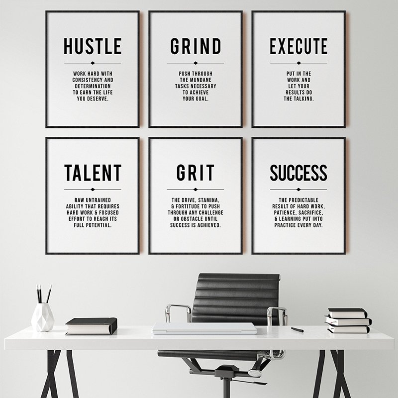 Printed Canvas Poster Modern Business Decor Office Wall Art Picture - Image 4